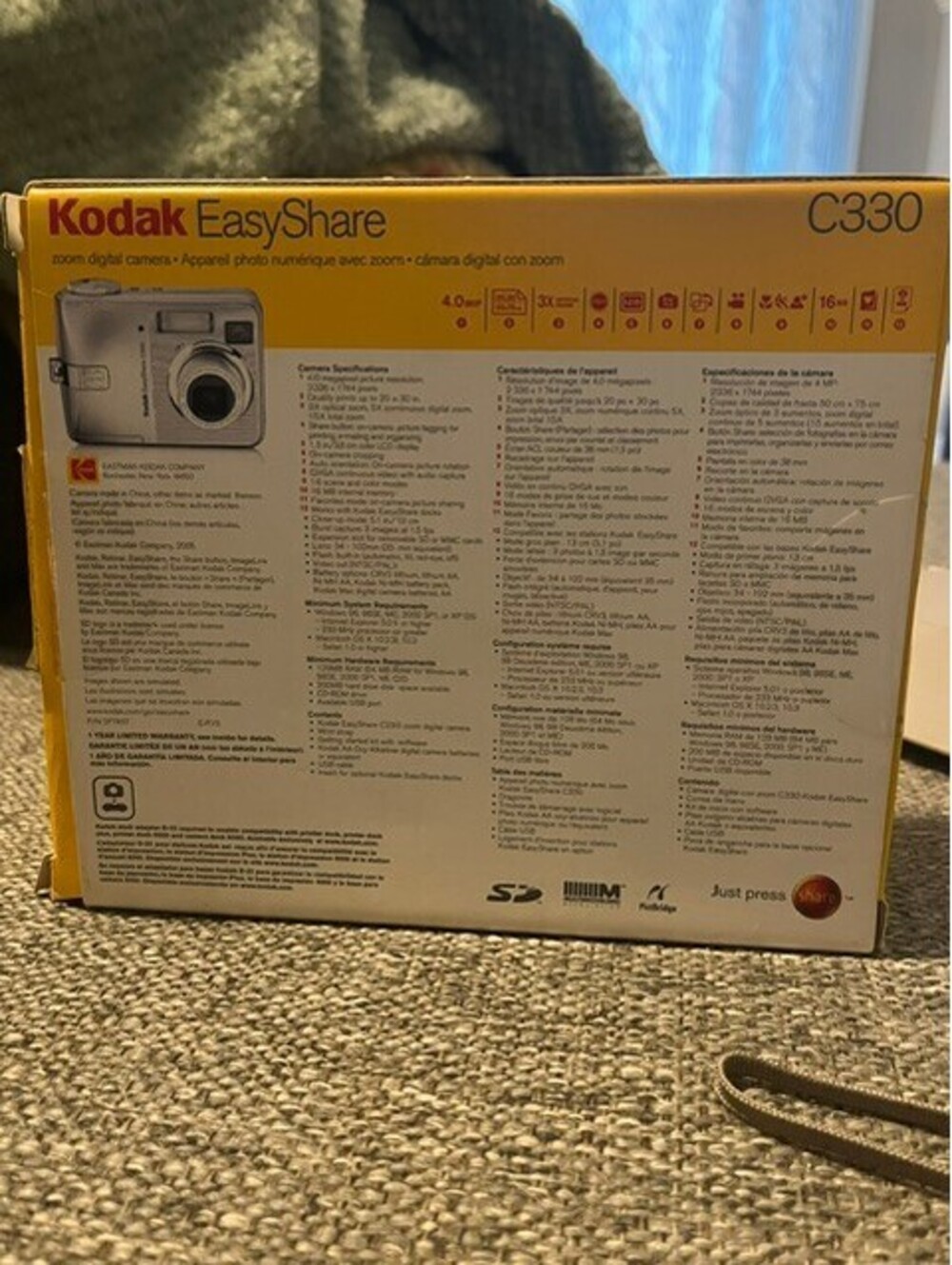Kodak EasyShare C340 Digicam Kit - Complete Boxed Set Vintage Y2K CameraTested - Picture 6 of 6